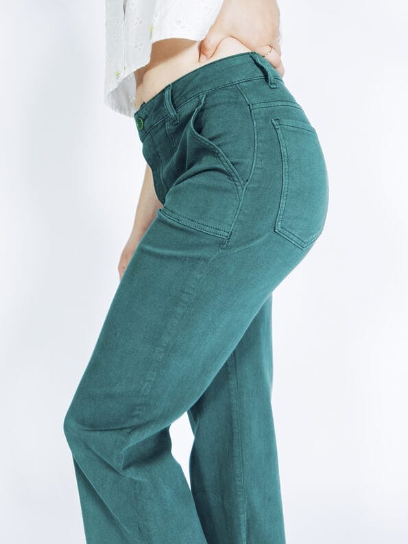 Mademoiselle YéYé Jeanshose mit verkürztem Bein aus Bio-Baumwolle Angebote