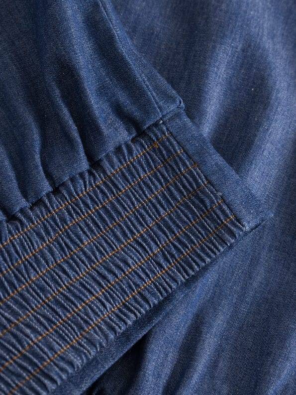 Mademoiselle YéYé Jeans Hemdbluse aus Bio-Baumwolle Fabrikverkauf