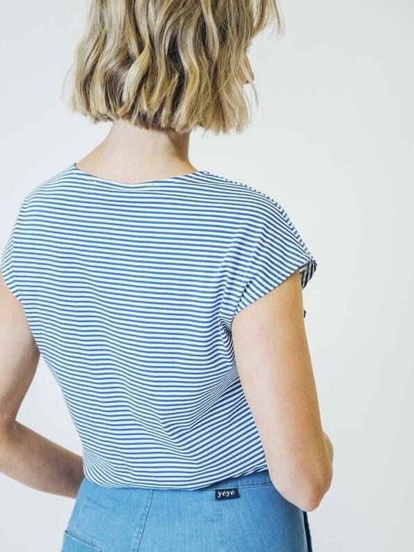 Mademoiselle YéYé Jersey Knotentop aus Bio-Baumwolle Limitierter Zeitrabatt