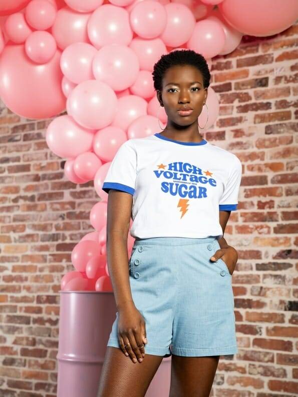 Mademoiselle YéYé High Voltage Sugar T-Shirt Preisnachlass
