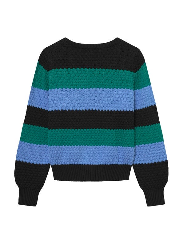 Mademoiselle YéYé Strick Pullover mit Bubble-Muster aus Bio-Baumwolle Lagerräumung