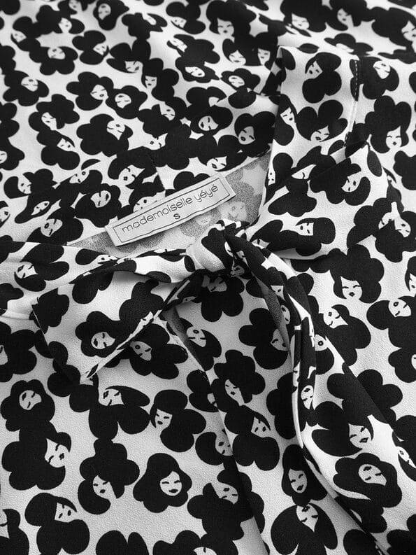 Mademoiselle YéYé Crepe Schluppenbluse aus Ecovero by Lenzing Heißer Verkauf