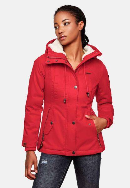 Marikoo Bikoo Damen gefütterte Winterjacke mit Teddyfell Nur noch ein Tag übrig