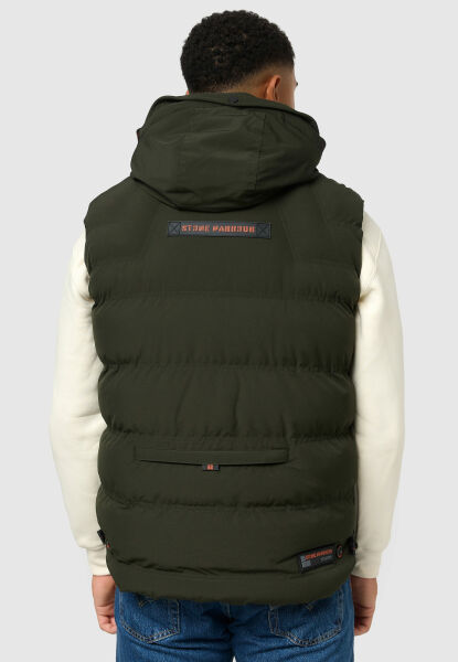 Marikoo Stone Harbour Egoor Herren Winter Steppweste Kostenloser Versand