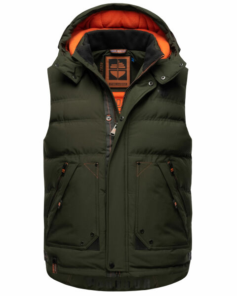 Marikoo Stone Harbour Egoor Herren Winter Steppweste Kostenloser Versand