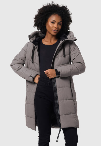 Marikoo Natsukoo Damen Winter Steppjacke lang Große Rabatte