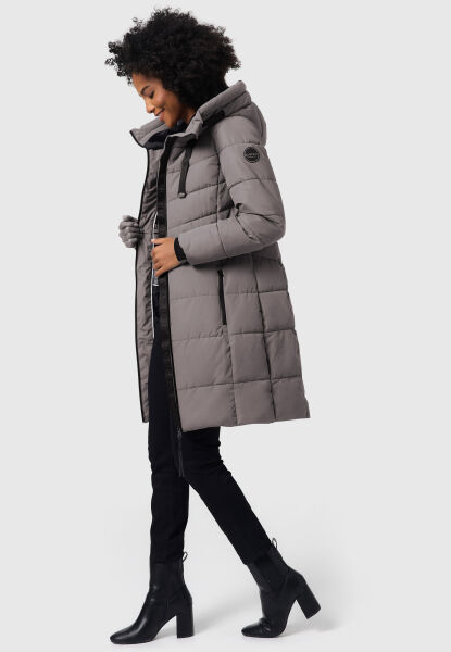Marikoo Natsukoo Damen Winter Steppjacke lang Große Rabatte