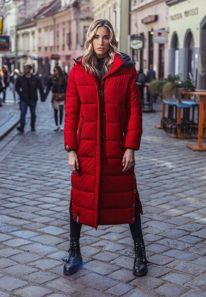 Marikoo Navahoo Isalie Damen lange Winterjacke gesteppt Kauf eins, bekomm eins gratis