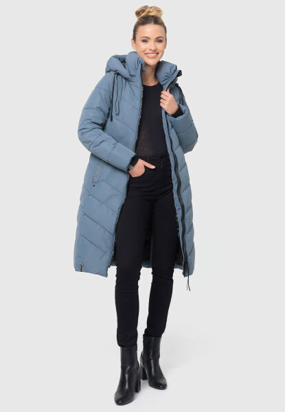 Marikoo Navahoo Sahnekatzi Damen lange Winter Steppjacke Tägliche Deals