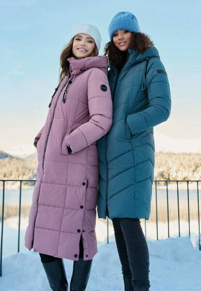 Marikoo Navahoo Sahnekatzi Damen lange Winter Steppjacke Tägliche Deals