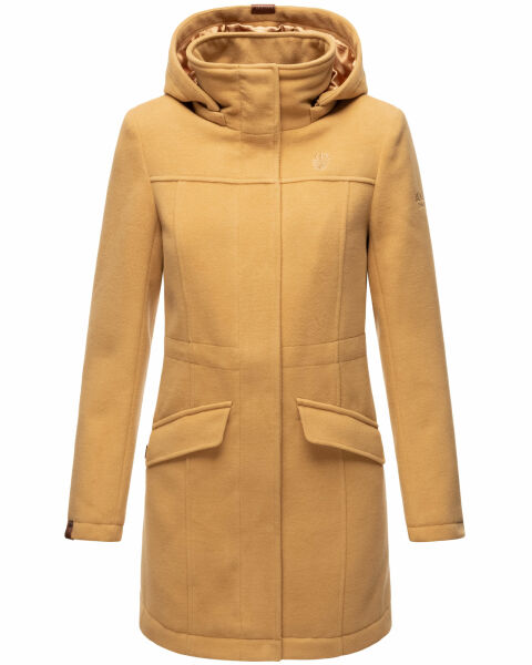 Marikoo Leilaniaa Damen Mantel Trenchcoat Wintermantel mit Kapuze Clearance-Verkauf