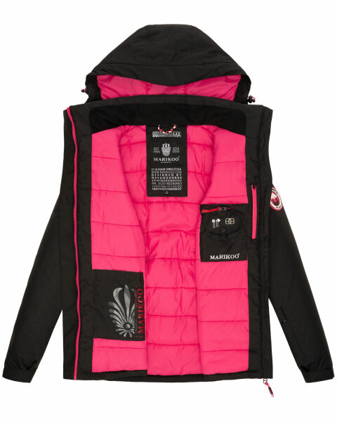 Marikoo Rabeaa Damen Winter Jacke Kurz Winterjacke Outdoor Kapuze gefüttert Angebote
