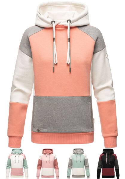 Marikoo Navahoo Babykätzchen Damen Blocking Color Hoodie Kapuzenpullover