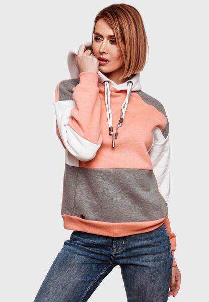 Marikoo Navahoo Babykätzchen Damen Blocking Color Hoodie Kapuzenpullover Günstig kaufen