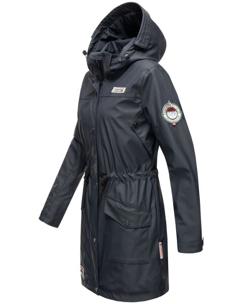 Marikoo Navahoo Deike Damen Regenjacke Regenmantel lang Teddyfell Großer Ausverkauf