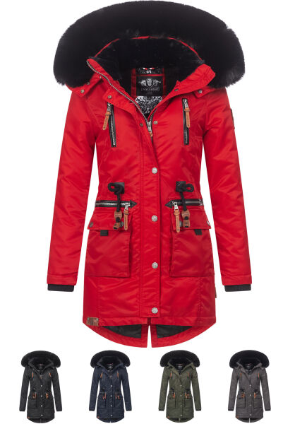 Marikoo Navahoo Mangala Princess Damen Winter Parka Jacke Teddyfell