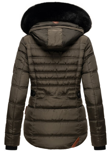 Marikoo Navahoo Melikaa Damen Winterjacke mit Kunstfellkragen & Kapuze Cyber Monday