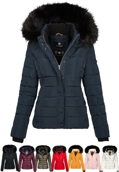 Marikoo Navahoo Miamor Damen Steppjacke mit Teddyfell Weihnachtsangebot