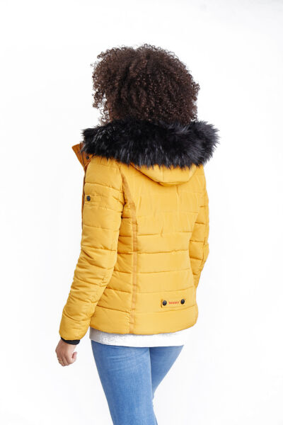 Marikoo Navahoo Miamor Damen Steppjacke mit Teddyfell Weihnachtsangebot