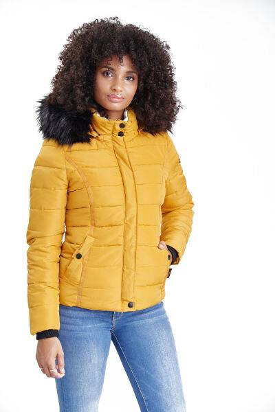 Marikoo Navahoo Miamor Damen Steppjacke mit Teddyfell Weihnachtsangebot