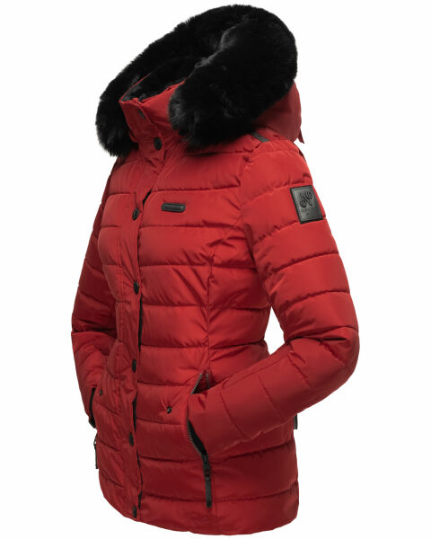 Marikoo Navahoo Milianaa Winter Jacke Stepp Kurzjacke gefüttert Kapuze Kunstfell Osterangebot