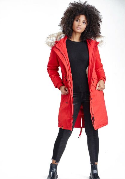 Marikoo Navahoo Kin-Joo Damen Parka Winterjacke Mit Kapuze Räumungsverkauf