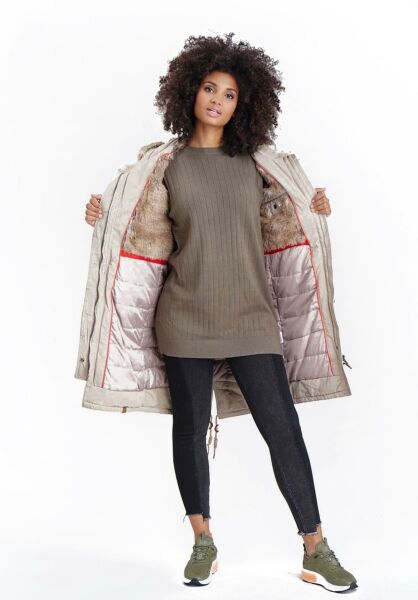 Marikoo Navahoo Kin-Joo Damen Parka Winterjacke Mit Kapuze Räumungsverkauf
