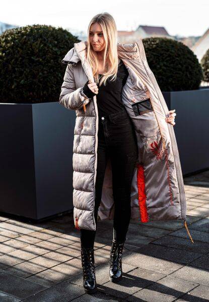 Marikoo Navahoo Kristallblume Damen Winter Steppjacke Riesige Ersparnisse