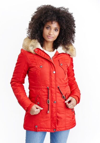 Marikoo Navahoo LaViva warme Damen Winterjacke mit Teddyfell Kostenlose Rückgabe