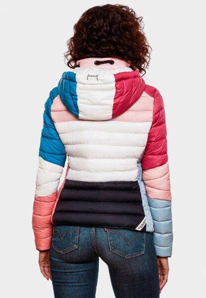 Marikoo Navahoo Lulana Multikulti Damen Steppjacke Colour Blocking Design Letzte 2 Tage
