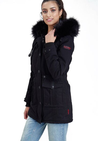 Marikoo Navahoo Luluna Damen Winterjacke mit Kunstfell Letzter Tag