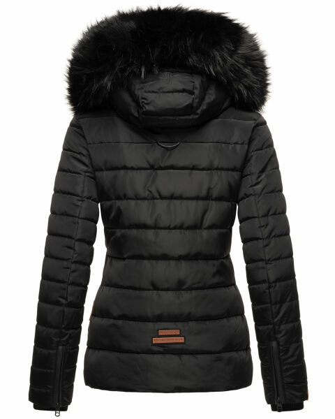 Marikoo Navahoo Wisteriaa Damen Winter Steppjacke mit Kapuze und Fellkragen Vierteljährliche Förderung