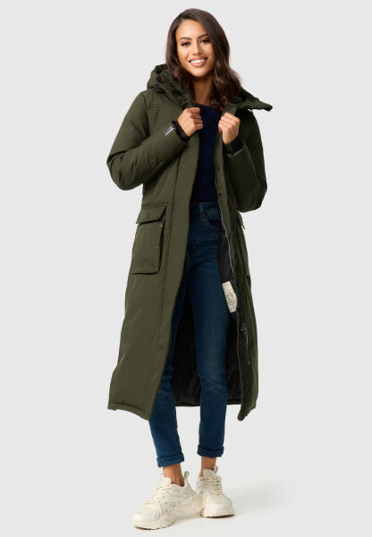 Marikoo Navahoo Wolkenfrost lange Damen Winterjacke Bis zu 55% Rabatt