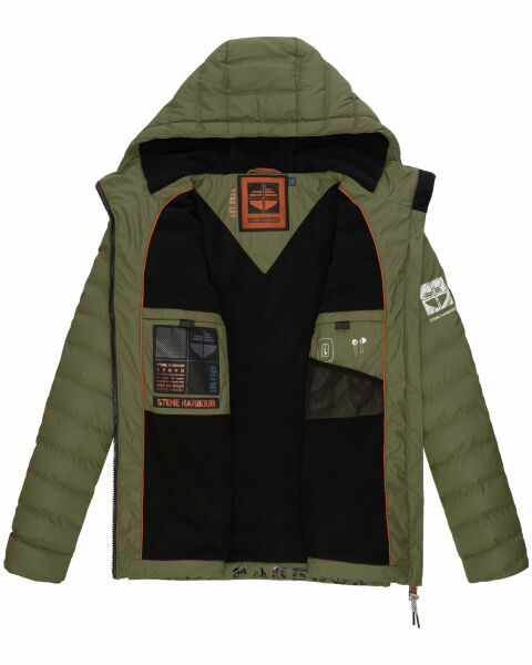 Marikoo Stone Harbour Zaharoo wasserdichte Herren Regen Steppjacke Weihnachtsangebot