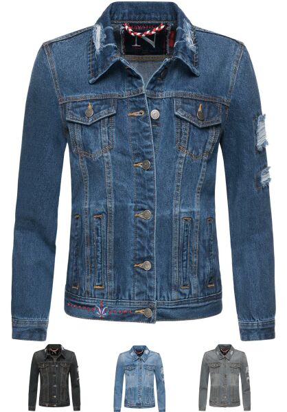 Marikoo Navahoo Pamuyaa Damen Jeans Jacke Neueste Mode