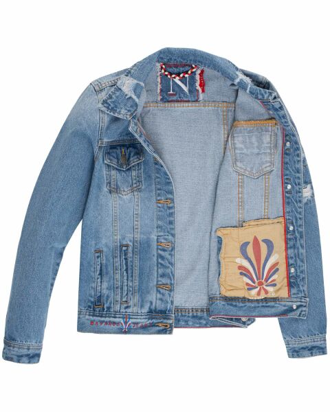 Marikoo Navahoo Pamuyaa Damen Jeans Jacke Neueste Mode
