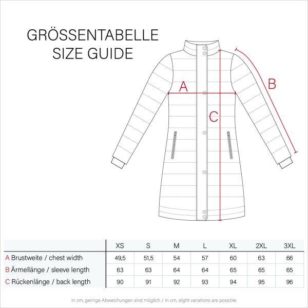 Marikoo Chaskaa Damen lange Winter Steppjacke mit KunstfellKragen Bestseller