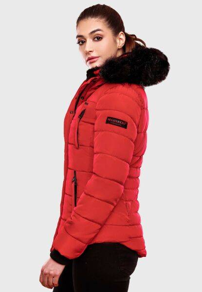 Marikoo Lotusblüte warme Damen Winterjacke gesteppt mit Kunstfell Riesige Ersparnisse