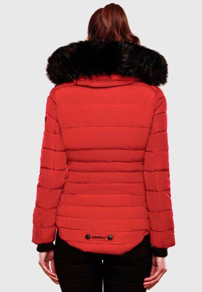 Marikoo Lotusblüte warme Damen Winterjacke gesteppt mit Kunstfell Riesige Ersparnisse