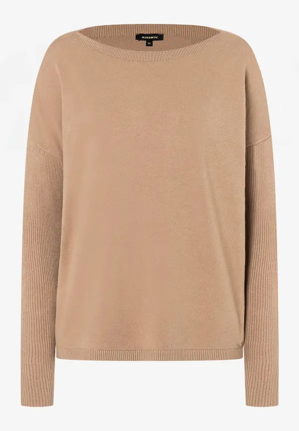 More & More Feinstrick Pullover, beige machiato, Herbst-Kollektion Nur noch ein Tag übrig