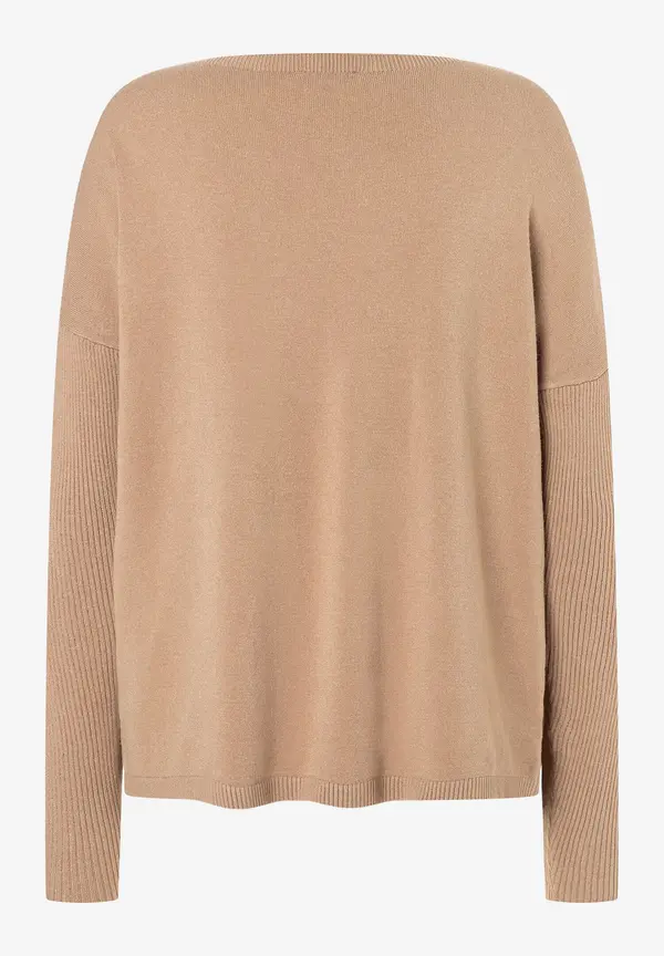 More & More Feinstrick Pullover, beige machiato, Herbst-Kollektion Nur noch ein Tag übrig