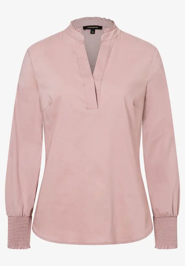 More & More Baumwoll/Stretch Bluse, rosa, Herbst-Kollektion 2025