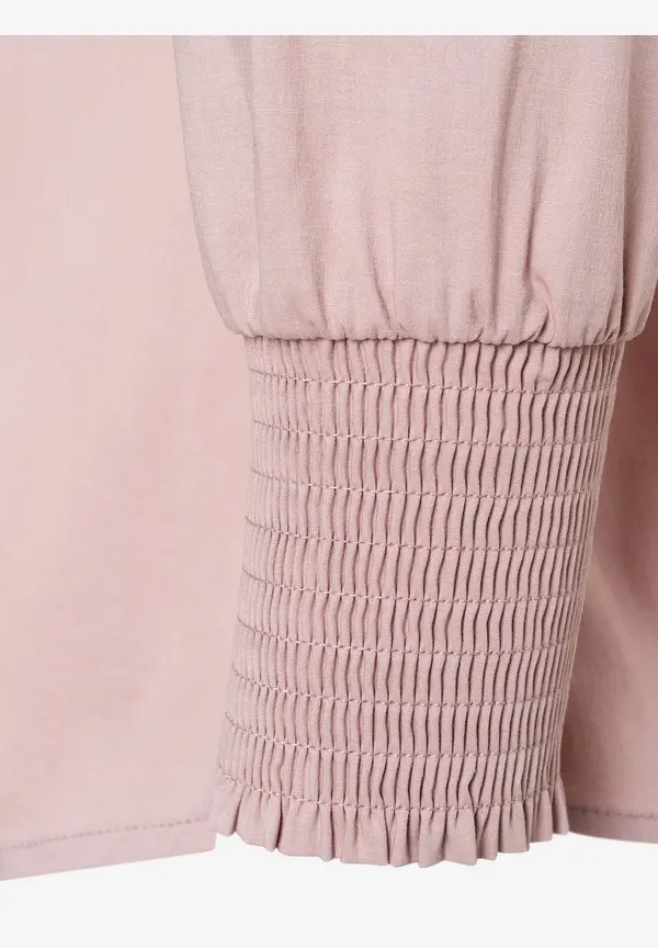 More & More Baumwoll/Stretch Bluse, rosa, Herbst-Kollektion 2025