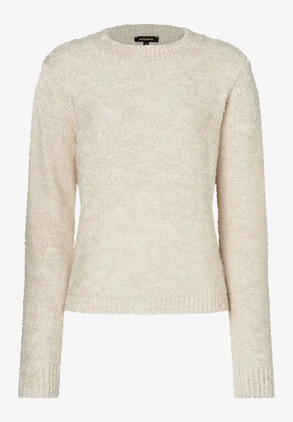 More & More Bouclé-Pullover, powder creme, Herbst-Kollektion im Angebot