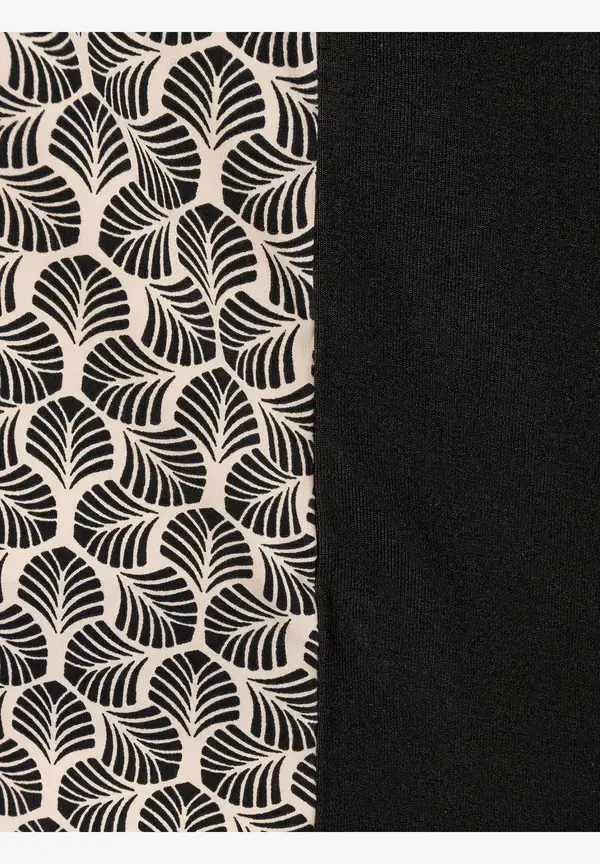 More & More Printshirt, beige/schwarz, Herbst-Kollektion Günstig kaufen