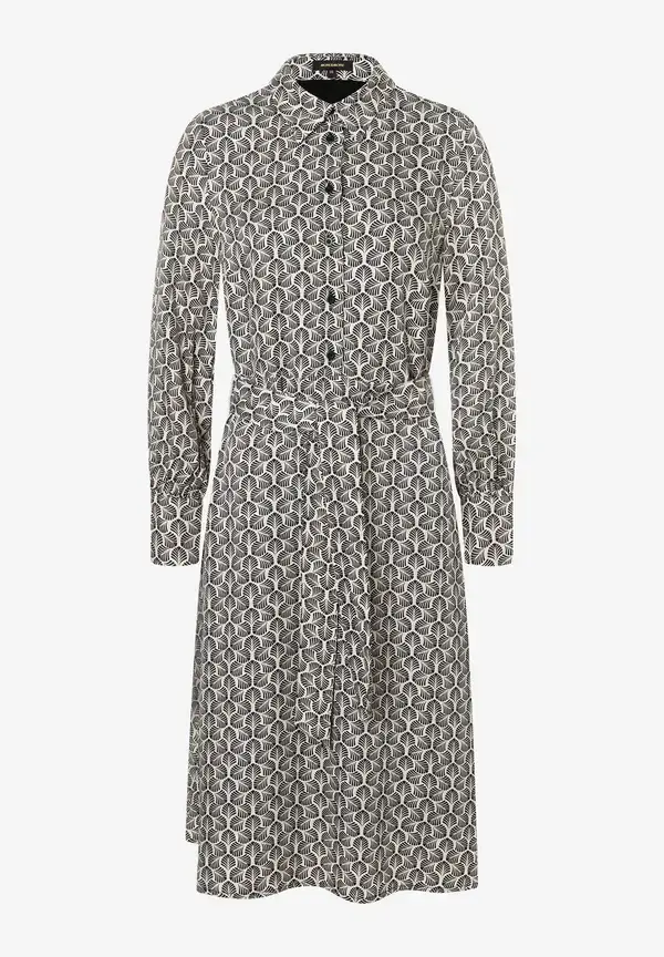 More & More Printkleid, beige/schwarz, Herbst-Kollektion Online Shopping