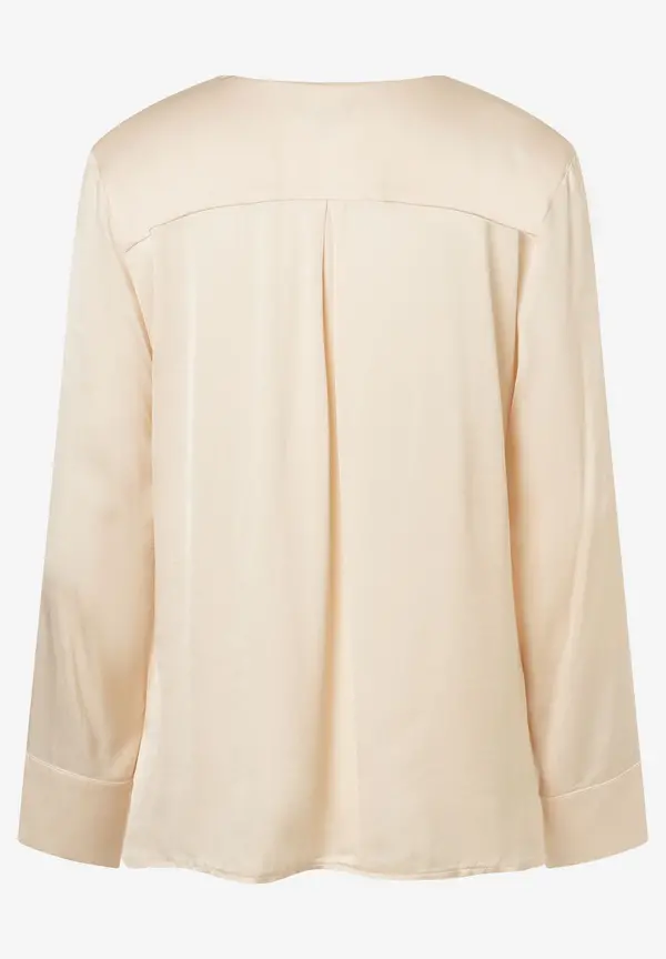 More & More Satinbluse, powder creme, Herbst-Kollektion Muttertagsangebot