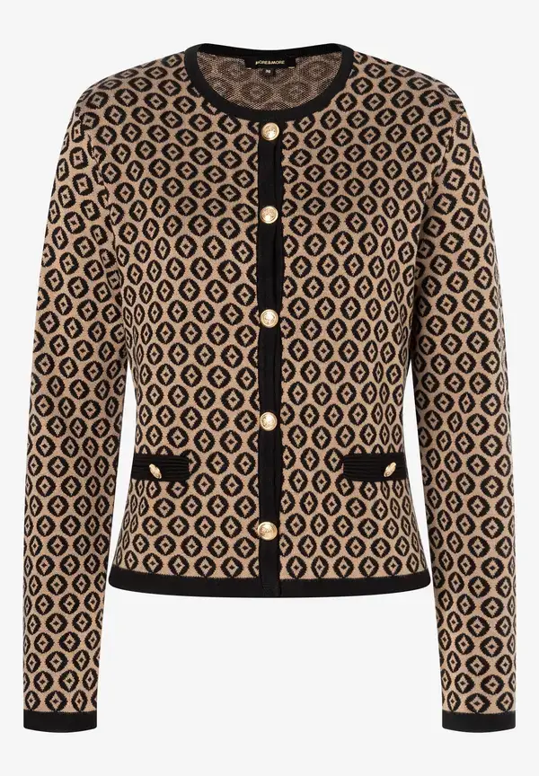 More & More Cardigan mit Jacquardmuster, Herbst-Kollektion Neueste Mode
