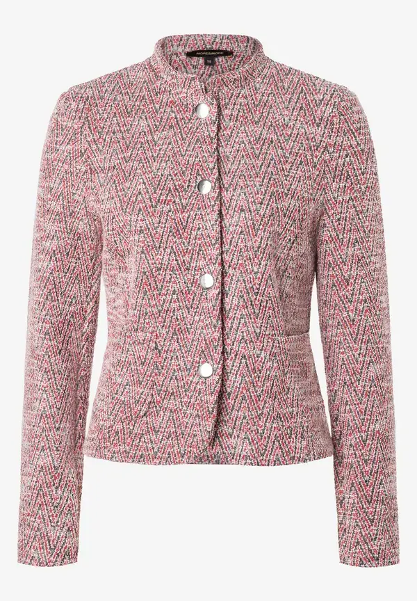 More & More Jerseyjacke, Zick-Zack Muster, Herbst-Kollektion Große Rabatte
