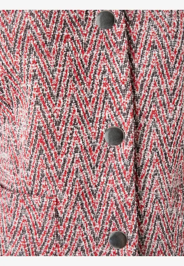 More & More Jerseyjacke, Zick-Zack Muster, Herbst-Kollektion Große Rabatte